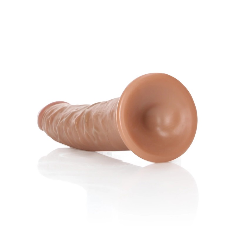 RealRock - Cienkie realistyczne dildo z przyssawką 15,5 cm